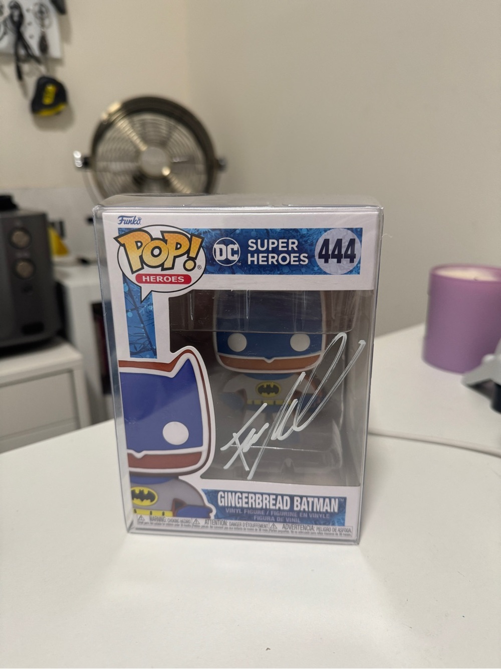 Funko Gingerbread Batman Pop! Vinyl Figure Signed By Francis Manapul DC Artist